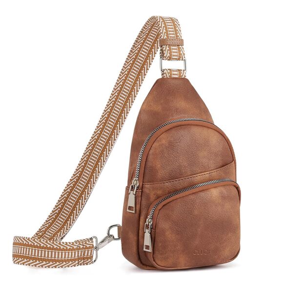 CLUCI Handbags - Small Sling Bag for Women, Vegan Leather Fanny Pack Crossbody Bags for